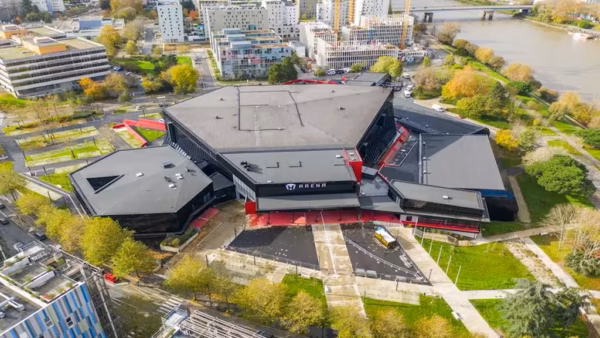 Vue aérienne Palais des Sports Beaulieu Nantes