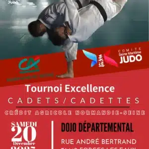 Affiche Tournoi Label Excellence Cadets de Forges-les-Eaux 2025