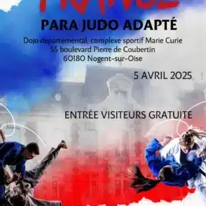 Affiche Championnat de France Para Judo Adapté 2025