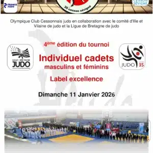 Affiche Tournoi Label Excellence Cadets de Cesson-Sévigné 2026