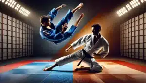 Illustration Judo vs Karaté