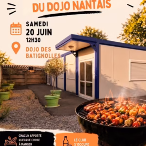 affiche barbecue de fin de saison du dojo nantais