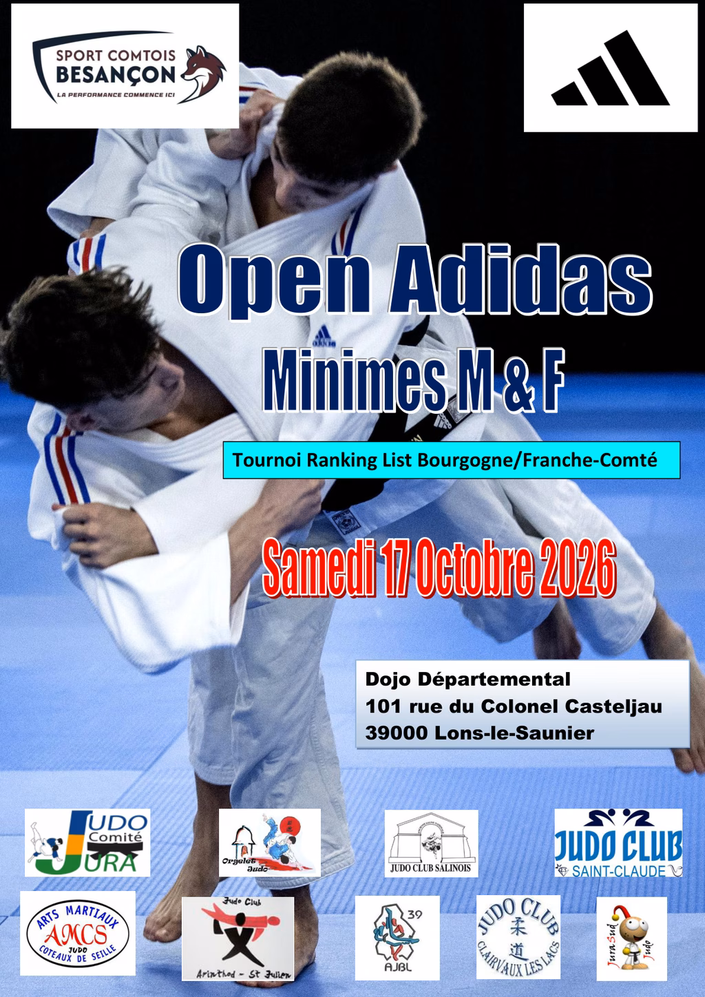 Affiche Open Adidas Minime 2026