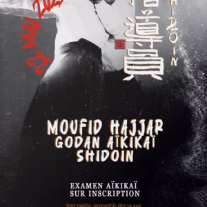 Affiche Stage D'Aïkido à Le Bouscat Animé par Moufid Hajjar 2027