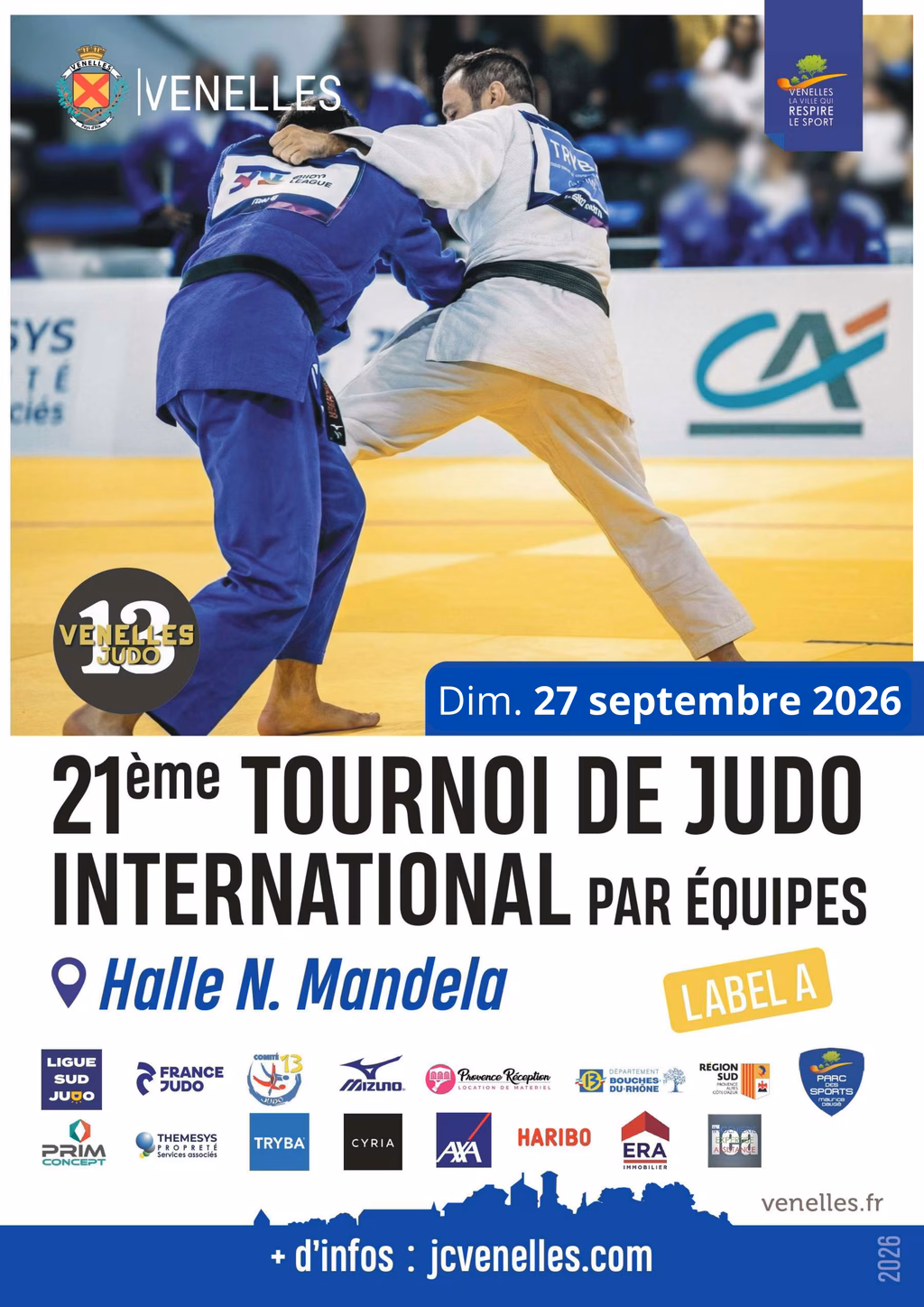 Affiche 21eme Tournoi International par Equipes Venelles 2026