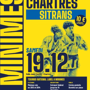 Affiche Cd 28 : Tournoi National Minimes Label A de Chartres (28) 2026