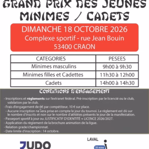 Affiche Grand Prix des Jeunes de Craon (Mayenne) 2026