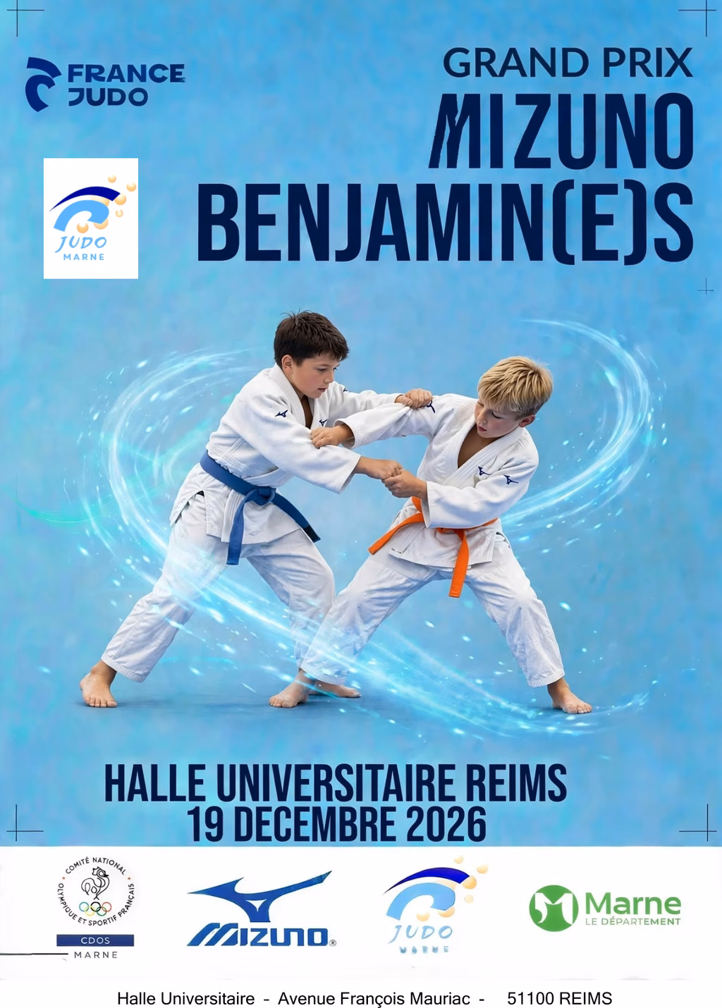 Affiche Grand Prix Mizuno Benjamin(e)s de la Marne 2026