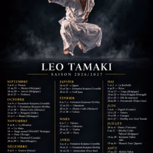 Affiche Stage D'Aïkido à La Milesse Animé par Léo Tamaki 2026