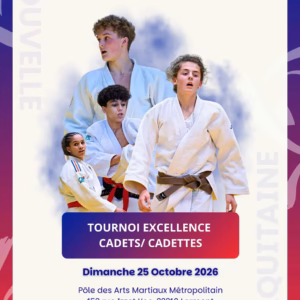 Affiche Tournoi Excellence Cadet(te)s Bordeaux Métropole de Lormont 2026