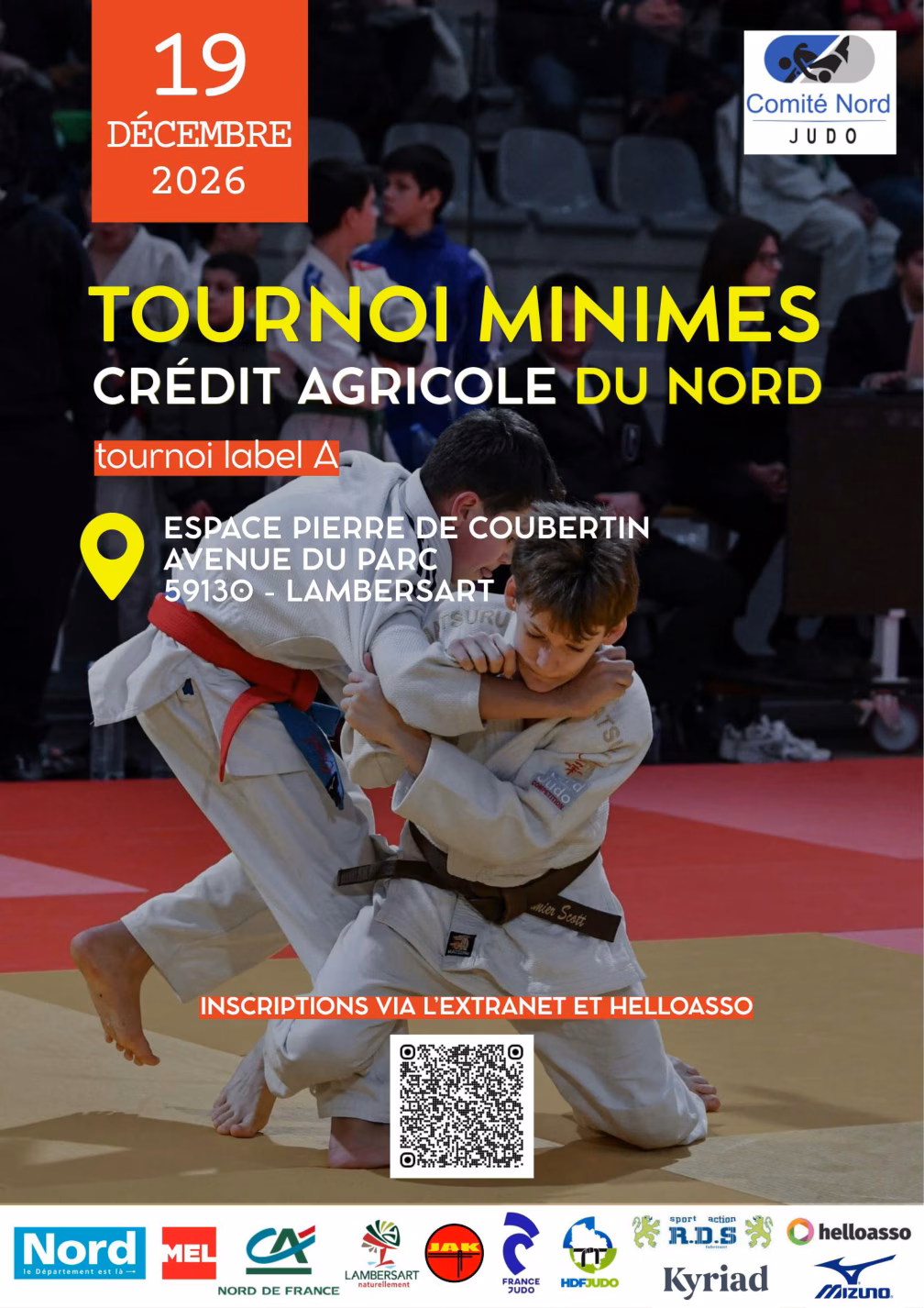 Affiche Tournoi Label A Minimes du Comite Nord 2026